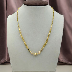 Joyería Fina Sofisticada en Oro Amarillo para Mujer, Collar de Varias Capas con Rubí y Diamantes - Product Image 2