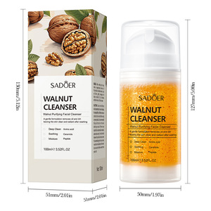 Leche Limpiadora de Nuez <span class=keywords><strong>para</strong></span> <span class=keywords><strong>Hombres</strong></span>, Hidratante, Limpiador <span class=keywords><strong>Facial</strong></span> de <span class=keywords><strong>Limpieza</strong></span> Profunda <span class=keywords><strong>para</strong></span> Piel Seca - Product Image 5