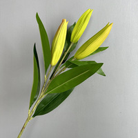 Fleur artificielle en plastique en forme de bourgeon de lys pour la décoration de la maison, du jardin et du bureau, plante artificielle, plante factice