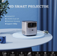 Projecteur vidéo portable pour cinéma à domicile, mini projecteur laser 400 Ansi, projecteur LED 3D pour téléphone portable, projecteur Android T8