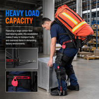 Exosquelette industriel passif de soutien lombaire pour l'assistance portative dans les secteurs minier, de maintenance, et de sauvetage des pompiers