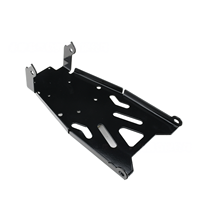 Batterie-Frontabdeckplatte, glänzend schwarzer Stahl, 250x135mm, Mehrfach-Bolzenmontage, für Sur-Ron Light Bee X/S Elektrofahrrad-Batterieschutz