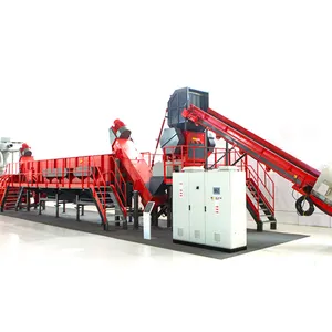factory directly Non Woven Plastic washing and shredding machine plastic crusher for waste bags recycling line