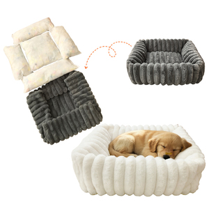 Nueva Cama para Perro, Lavable, Camas Grandes para Perros, Peluda, Pequeña, Mediana, Rectangular, Camas de Lujo para Mascotas - Product Image 4