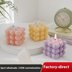 <span class=keywords><strong>Cubo</strong></span> de <span class=keywords><strong>Rubik</strong></span> vela perfumada decoración creativa del Hogar Accesorios de fotografía cera hecha a mano fragancia regalo recuerdo difusor - Product Image 2