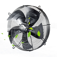 Moteur de ventilateur axial Lames en acier industrielles Diamètre 800 mm 400v 25100m3/h Ec