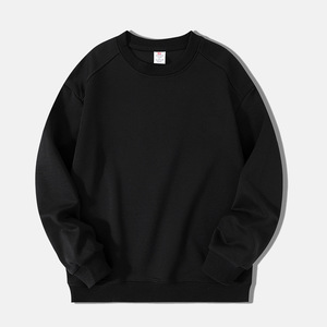 Healy Fall New Arrivals: Sudadera de cuello redondo de color sólido de algodón <span class=keywords><strong>DiSan</strong></span> de 320g con ajuste relajado y puños acanalados (stock listo) - Product Image 2