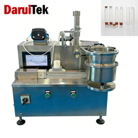 Machine de remplissage et de bouchage de seringues préremplies de gel liquide pour acide hyaluronique de bureau