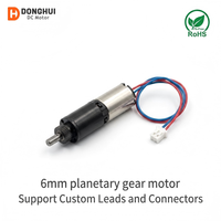 Moteur à engrenages planétaires de haute qualité à 3 étages, 6 mm, le plus petit moteur à engrenages micro DC 3V 200 tr/min 150 g.cm pour masseur