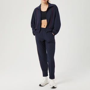 Custom Oem Hoodies Gym Wear Half Zip Pullover Jogging Crop Top Veste Coupe-Vent pour Femmes - Product Image 3