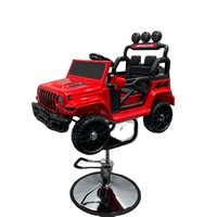 Fauteuil de Coiffure Électrique Hydraulique pour Enfants, Hauteur Réglable, Siège en Cuir Synthétique, Base en Aluminium Chromé, Design Moderne - Vente en Gros