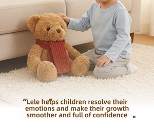 Jouet IA 2026 NOUVEAU FoloToy Ours en peluche IA interactif vocal électrique pour l'apprentissage de la grammaire anglaise, jouet éducatif précoce et puzzle, cadeau - Product Image 2