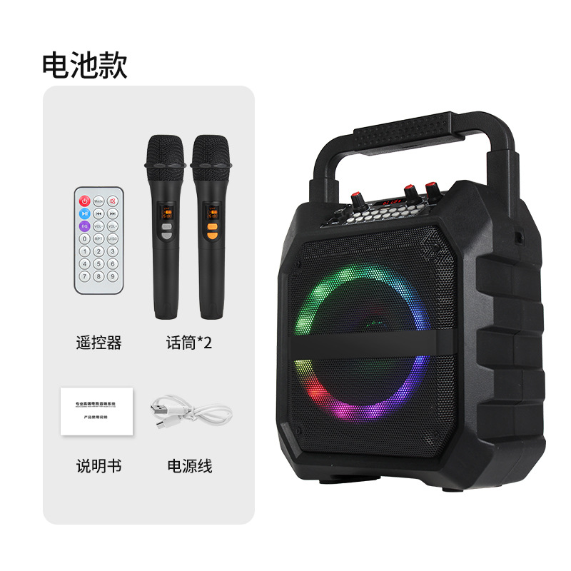 ไมโครโฟนไร้สายคู่ K6s พร้อมไฟ LED - รุ่นแนะนำ