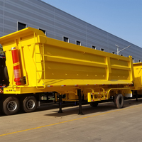 Semi-remorque benne basculante 3 essieux 40 tonnes 45T de fabrication chinoise 2024 à vendre à prix abordable