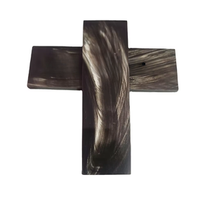 Artisan Buffalo Horn & <b>Bone</b> Scales Hand-Carved Love Style Pieces for <b>Knife</b> Making and Guitar Pick Crafting - Product Image 1