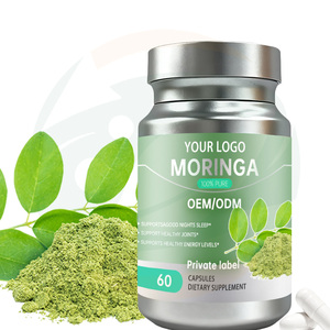 Capsules de feuilles de <span class=keywords><strong>Moringa</strong></span> naturelles en stock de China-Herb pour la santé des os et le soutien énergétique - Complément alimentaire pour adultes - Product Image 2