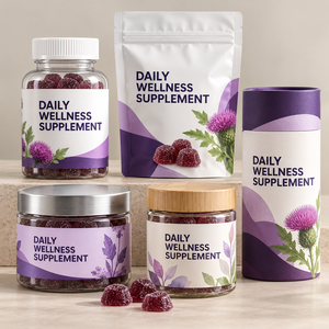 Gomitas Detox para el Hígado de Marca Privada con Cardo Mariano y Vinagre de Sidra de Manzana, Suplemento Herbal de Bayas, Fabricante OEM ODM - Product Image 5