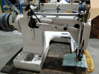 Machine à coudre industrielle ST927 à entraînement direct, double aiguille, point de chaînette, pour manches et pantalons, état neuf, avec moteur