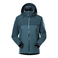Haut de gamme écologique Soft Shell Trilaminate imperméable coupe-vent respirant Bomber veste hiver coupe-vent fermeture à glissière