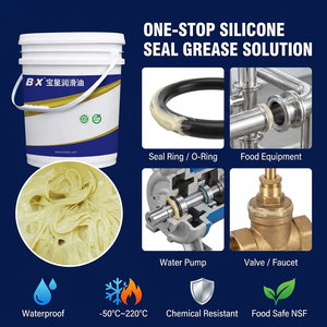 Grasso per Silenziatori Alimentari NSF H1 NLGI <span class=keywords><strong>2</strong></span> Crema -<span class=keywords><strong>20</strong></span> a 150°C Alta Adesione Resistente all'Acqua per Ingranaggi Trituratori OEM 	 117 3 - Product Image 3