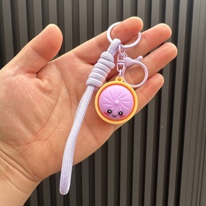 Most Popular 3D PVC <strong>Lanyard</strong> <strong>Cute</strong> Cartoon Dumpling Backpack Key Chain Colorful Pendant Stress Relief Toy For Kids - Product Image 6