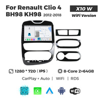 MEKEDE X10 X20 X30 X40 UIS7865 8+128G QLED AKM DSP CarPlay sans fil Android Auto pour Renault Clio 4 BH98 KH98 2012-2018