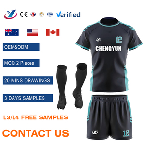 Camiseta <span class=keywords><strong>de</strong></span> Fútbol Personalizada con Diseño Profesional para Equipos Masculinos y Femeninos, Tejido <span class=keywords><strong>de</strong></span> Alto Rendimiento para Partidos Oficiales y Torneos - Product Image 1