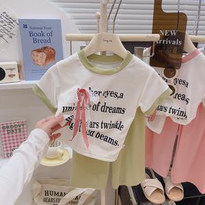 Nouvel ensemble d'été pour les <span class=keywords><strong>filles</strong></span>, haut en dentelle tendance pour enfants et pantalon large, tenue d'été deux pièces pour les <span class=keywords><strong>filles</strong></span>. - Product Image 5