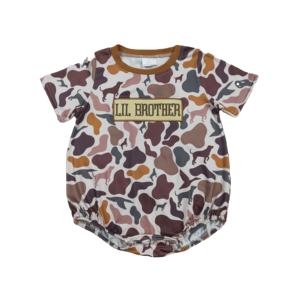 SR3383 Rts Mono de Manga Corta con Bordado de Camuflaje para Bebés Niñas, Venta al por Mayor - Product Image 1