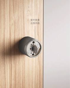 Moderner Türgriff aus Zink legierung mit magnetischer Silent-Funktion für Apartments und Schlafzimmer Universal Round Design - Product Image 2