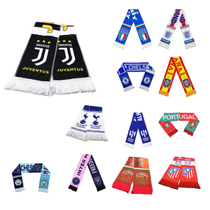 Sciarpa da Tifoso Lunga in Poliestere per Ragazze con Stampa ad Alta Definizione del Logo Personalizzato della Nazionale di Calcio - Product Image 2