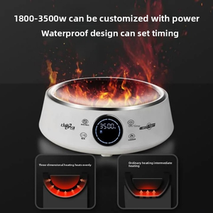 Cuisinière à Induction Concave Électrique Portable OEM 3500W Surface de <span class=keywords><strong>Cuisson</strong></span> à Induction Commerciale à Vitesse Rapide avec Commande à Bouton pour Usage en Cuisine - Product Image 2