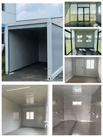 Casa Contenedor Plegable Tipo Z, Casa Modular Prefabricada de Acero Galvanizado con Panel Sándwich EPS para Oficina o Dormitorio