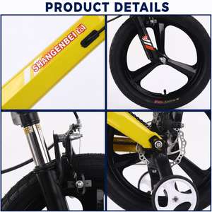 어린이 자전거 3-10세 남아 여아 페달 스틸 프레임 싱글 스피드 브레이크 라인 보조바퀴 - Product Image 4