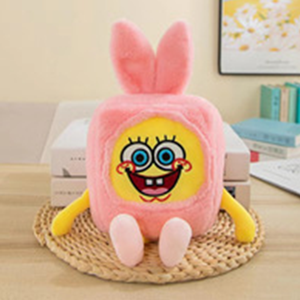 En gros, Poupées bébé en éponge <span class=keywords><strong>TV</strong></span> à oreilles de lapin de 8 <span class=keywords><strong>pouces</strong></span>, Jouets en peluche non rembourrés pour machines à griffes, Fabricant - Product Image 1