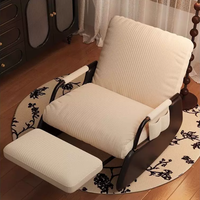 Chaise de salon confortable de conception nouvelle, chaise à bascule pour déjeuner et détente sur le balcon