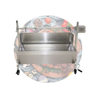 Máquina de parrilla de barbacoa de carne vegetal giratoria de carbón grande para fiesta al aire libre - Product Image 5