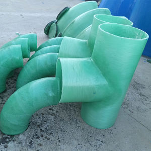 Raccord en T en PRV (Plastique Renforcé de Fibres) haute résistance résistant aux acides et aux alcalis, avec options de soudage et de pliage, pour la branche des pipelines de l'industrie chimique - Product Image 1