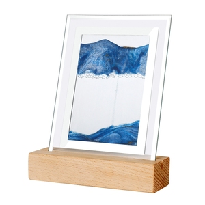 Luz <span class=keywords><strong>LED</strong></span> nocturna <span class=keywords><strong>3D</strong></span> con imagen artística de arena móvil, ornamento <span class=keywords><strong>Led</strong></span> para el hogar, dormitorio, oficina, habitación, lámpara de mesa - Product Image 1