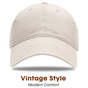 Gorra de béisbol de algodón lavado vintage unisex, sombrero ajustable para papá con diseño no estructurado - Product Image 4