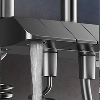 Système de douche encastré pour salle de bain, mitigeur de douche, robinet, nombre de poignées, thermostatique, encastré, ensemble de douche pour baignoire