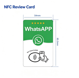 Carte NFC SHILOH <span class=keywords><strong>pour</strong></span> avis clients – Pas d'<span class=keywords><strong>application</strong></span>, pas de lecture de <span class=keywords><strong>code</strong></span> <span class=keywords><strong>QR</strong></span> – Puce importée – Plusieurs couleurs – Carte de visite intelligente <span class=keywords><strong>pour</strong></span> café, hôtel, boutique - Product Image 6
