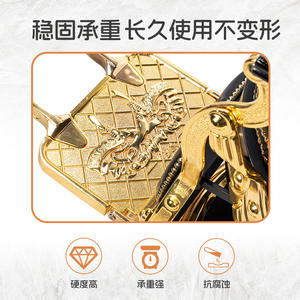 Chaise de barbier rétro haut de gamme réglable en hauteur pour salon de coiffure, chaise inclinable transfrontalière pour pomade en acier - Product Image 4