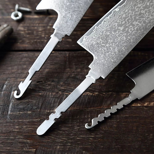 Coltello da <span class=keywords><strong>Cucina</strong></span> Giapponese XITUO in Acciaio Damasco Affilatissimo, Lama Grezza Fai-da-te per Chef, Santoku, Disosso, Frutta, Senza Manico - Product Image 4