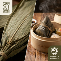 Feuilles de bambou naturelles de qualité alimentaire séchées pour Zongzi, grande taille, feuilles de bambou du Sichuan pour emballages de riz collant professionnels, vente en gros