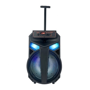 Altavoz Portátil Recargable con Ruedas, Directo <span class=keywords><strong>de</strong></span> Fábrica, 12 Pulgadas, 20W, Sonido Potente, TF/USB/FM, para Venta Ambulante - Product Image 1