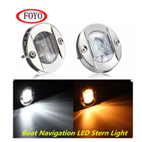 Foyo — lampe LED circulaire en acier inoxydable, éclairage de marque de qualité supérieure, luminaire de Navigation blanc Cool pour bateau et Kayak