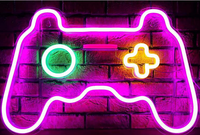 Lumière néon LED en acrylique 2023 en forme de manette de jeu, alimentée par USB, pour décoration murale et accessoires de gaming