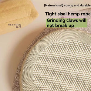 Grattoir pour chat intégré haut de gamme grand format avec lit en sisal durable et résistant aux rayures, sans peluches, style moderne, fournitures pour animaux de compagnie - Product Image 5