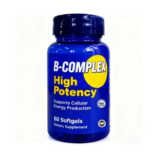 Cápsulas de Complejo Vitamínico B (B1, B6, B12) Certificadas Halal OEM, Suplemento de Alta Potencia para Apoyo Energético y del Metabolismo - Product Image 1